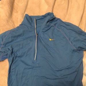Blue nike quarter zip